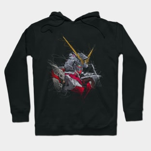 Unicorn Gundam RX-0 Scribble Artwork Hoodie